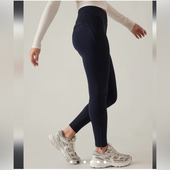 Athleta Navy Blue Delancey Skyline Tight Pant Size Small P - Picture 2 of 11